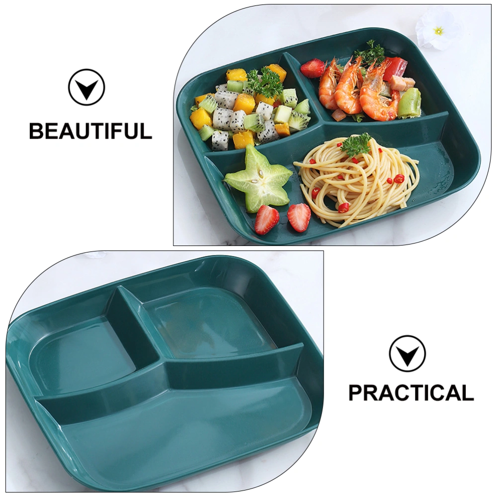 Plastic Breakfast Plate Three-grid Plate Quantitative Plate Food Storage Tray