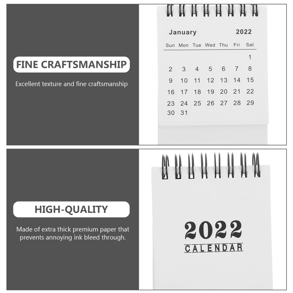 1Pc 2022 Desk Calendar for Checking Time Writing Memos Plans Office Calendar