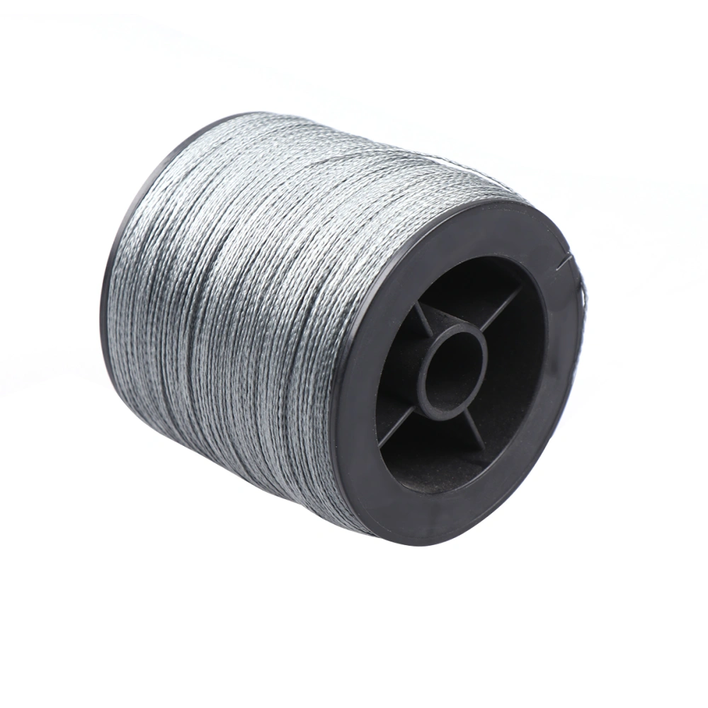 300M 4 Strands Universal PE Fishing Line Hook Wire Braided Fishing String Anti-bite Rope Fishing Tackle Fishing Accessory (8.0 Grey)