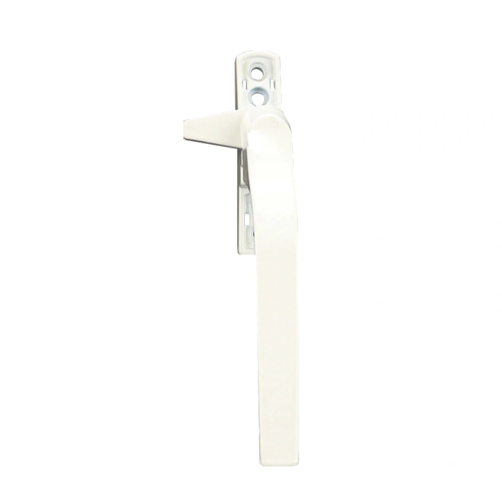 Plastic Steel Door and Window Handle Portable External Flat Window Handle Lock 7-word Single-point Metal Window Buckle (Right Handle)