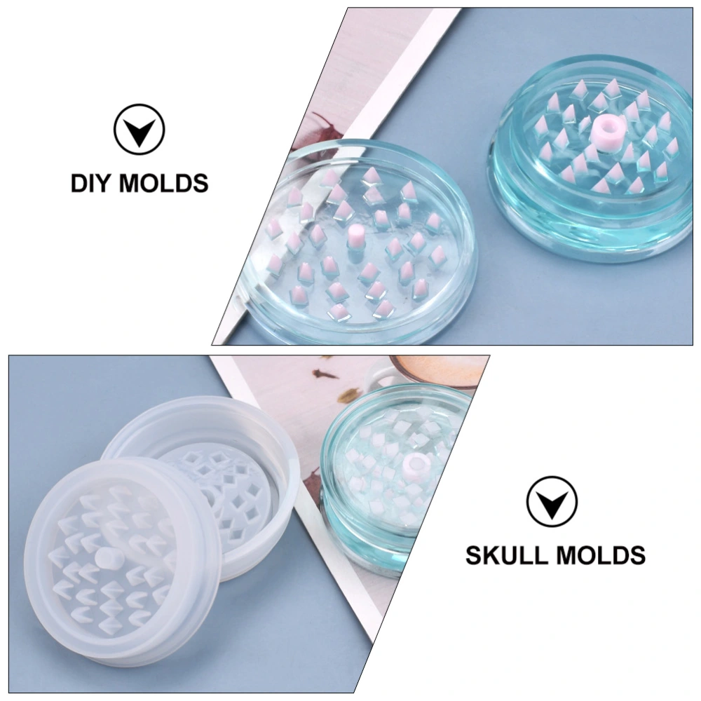 1 Set/2pcs DIY Smoke Grinder Molds Silicone Mould Silicone Mold DIY Mould