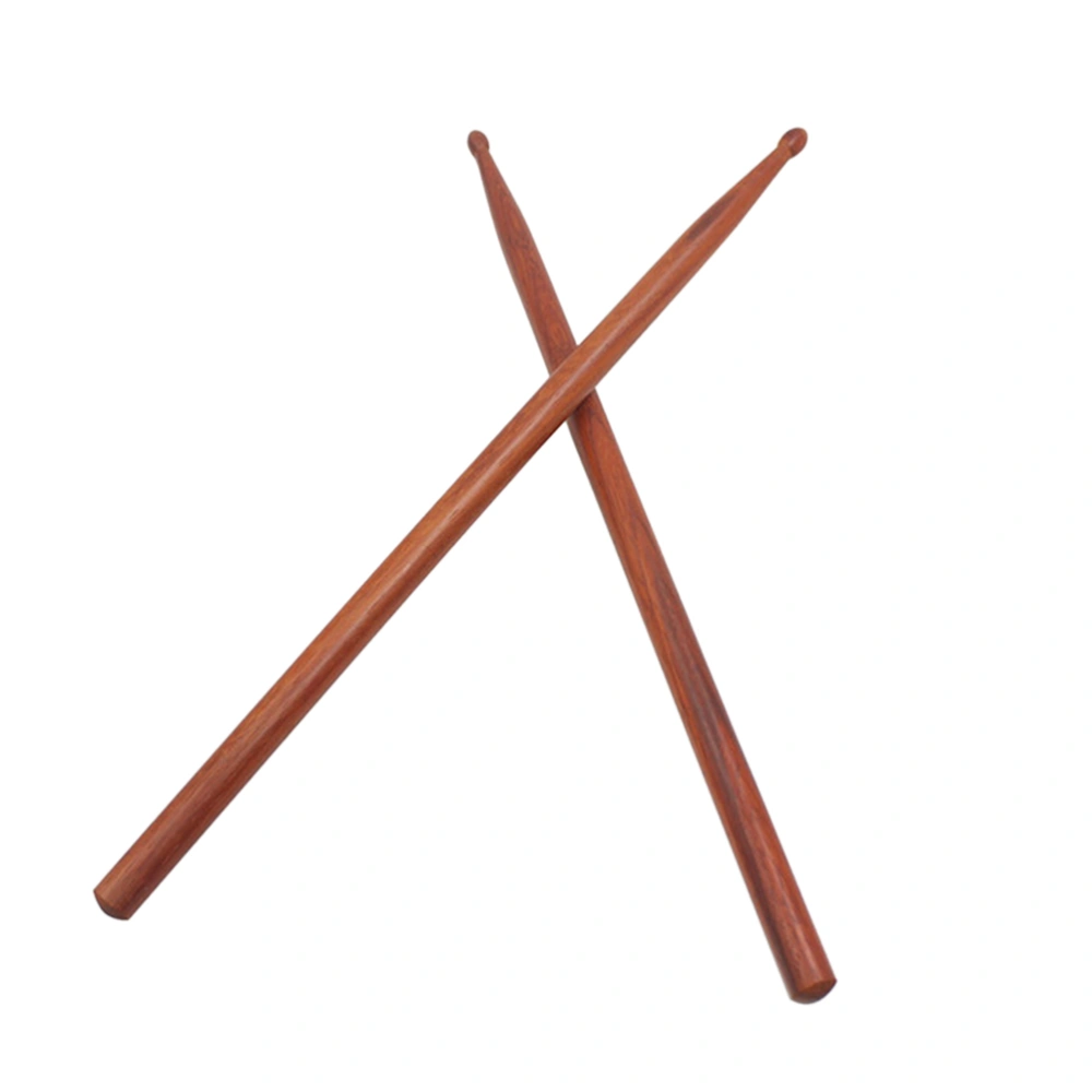 1 Pair of Mahogany Drumstick Drum Sticks Wood Tip Drumstick Percussion