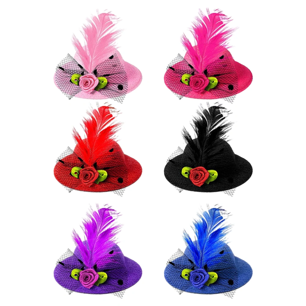 6Pcs Decorative Hen Hats Wear-resistant Bird Hats Interesting Parrot Hats Chicken Accessory