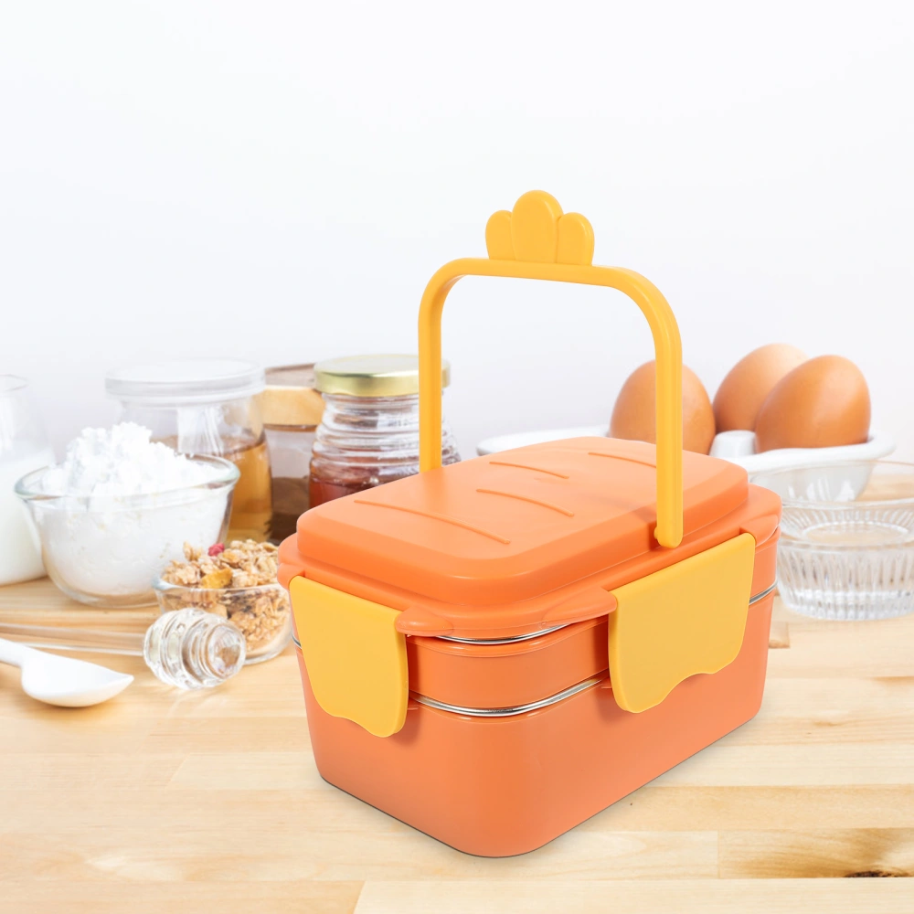  Lovely Turnip Portable Bento Box Salad Lunch Container Double-layer Bento Box Bento Box for School