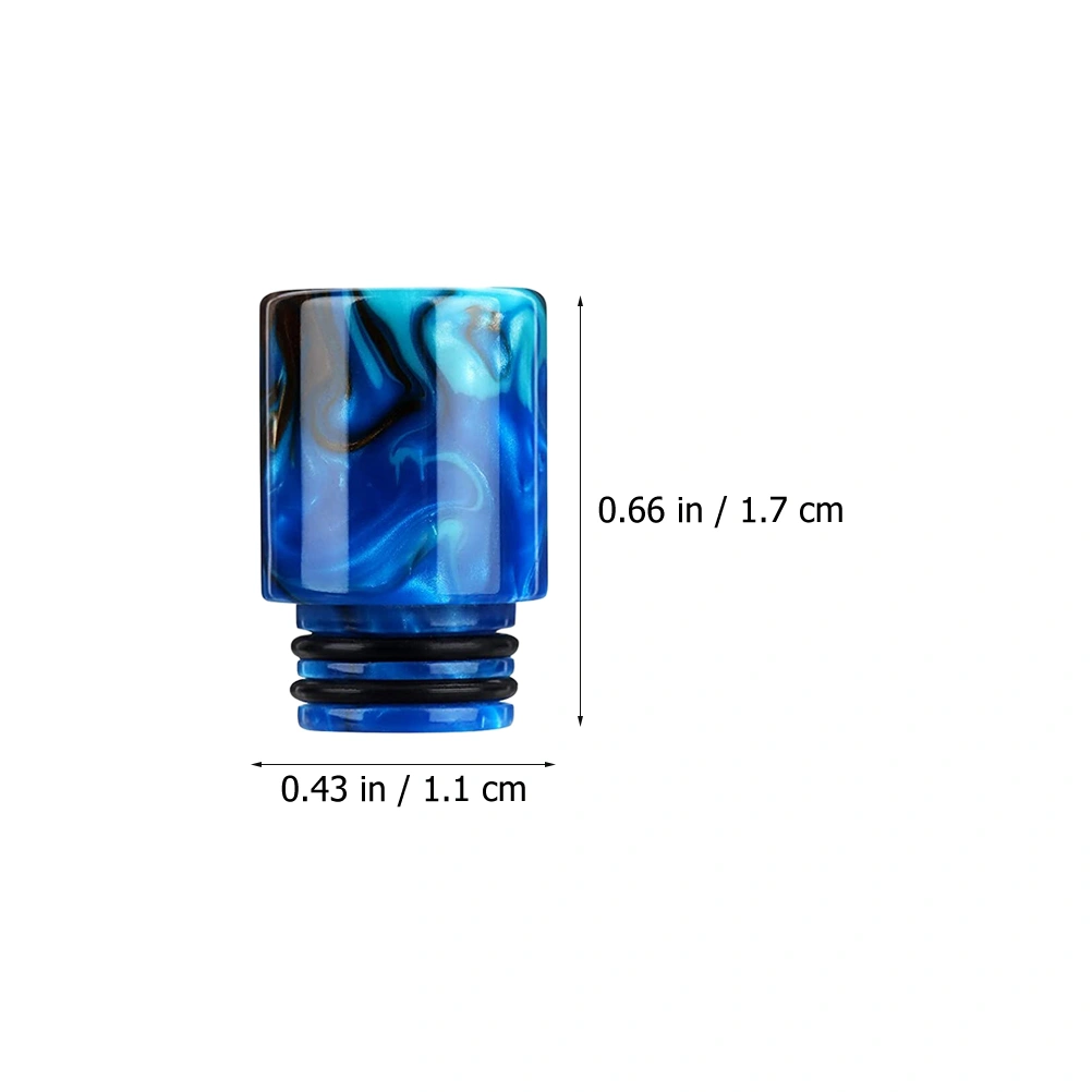6Pcs Professional Drip Tip Connectors Multi-function Drip Tip Covers Vape Drip Tips (Random Color)