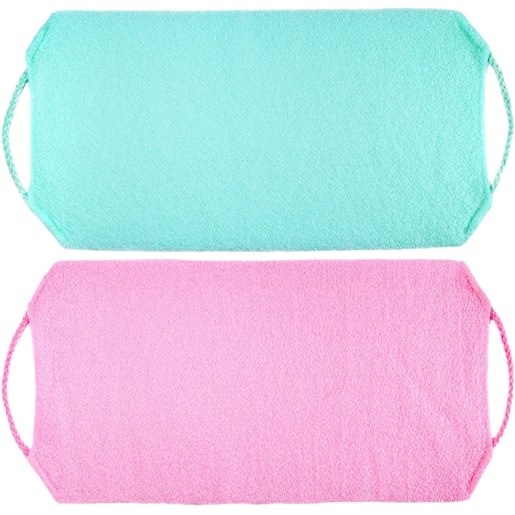 2pcs Exfoliating Shower Towels Bath Back Scrubber Towels Back Washing Towels