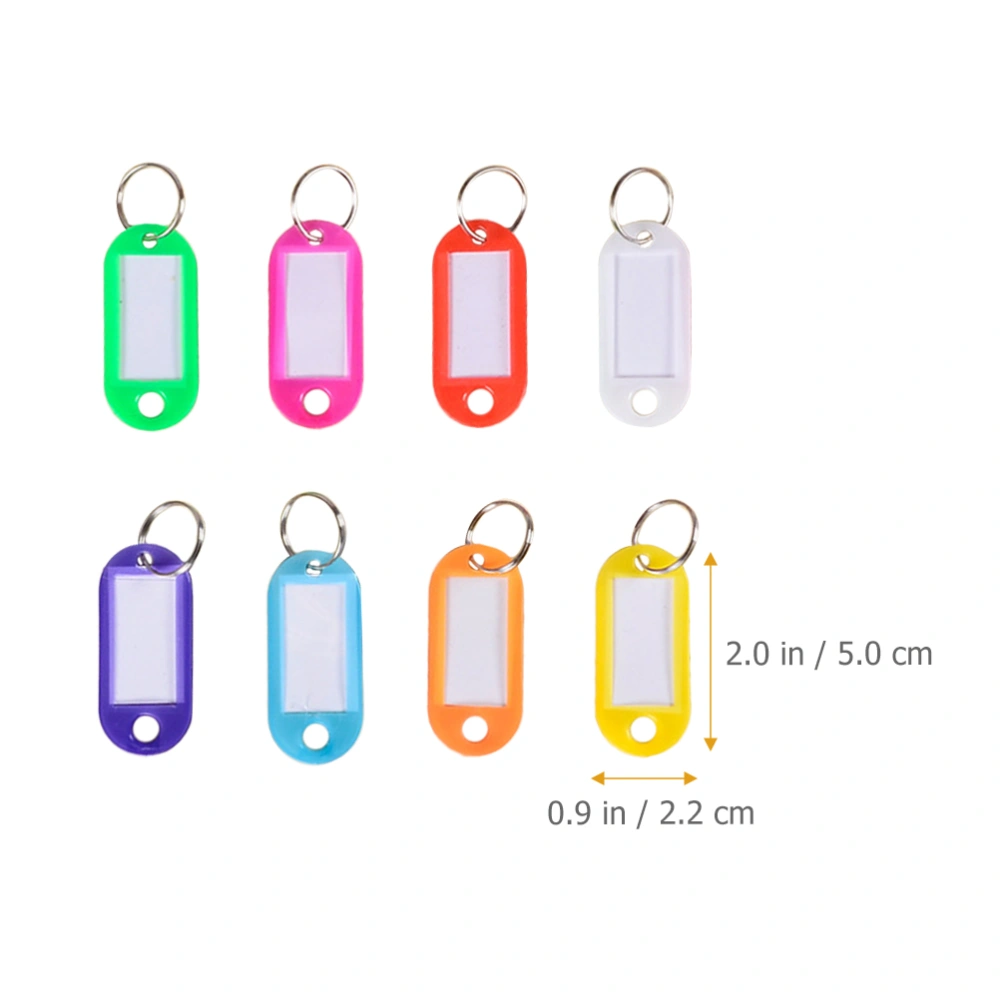 50pcs Key Tags Plastic Key ID Label Keys Classification Tags Key Chain Label