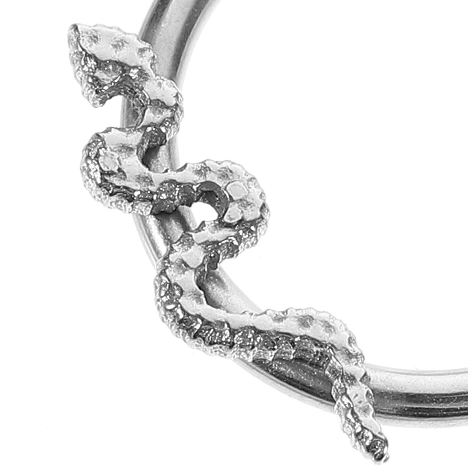Snake Septum Ring Titanium Steel Nose Ring Snake Piercing Jewelry Women Nose Ring