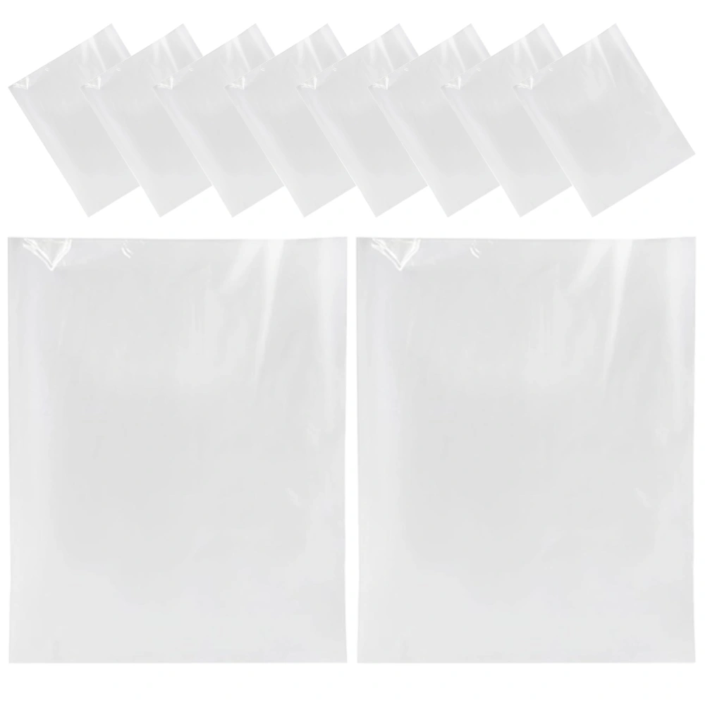 10pcs Large Storage Bags Clear Plastic Storage Bags Portable Luggage Packing Pouches