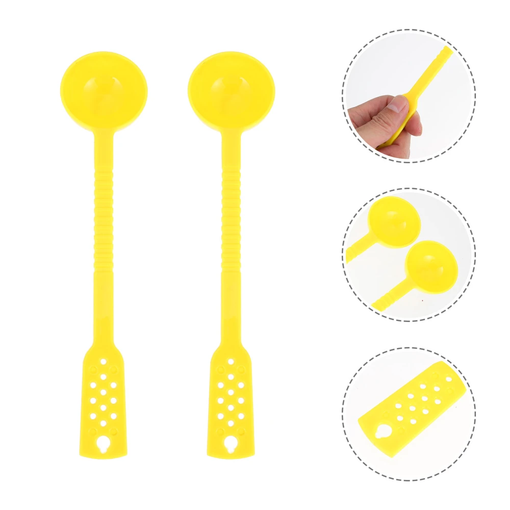 10pcs Thick Plastic Spoon Bean Spoon Powder Spoon Household Milk Tea Spoon