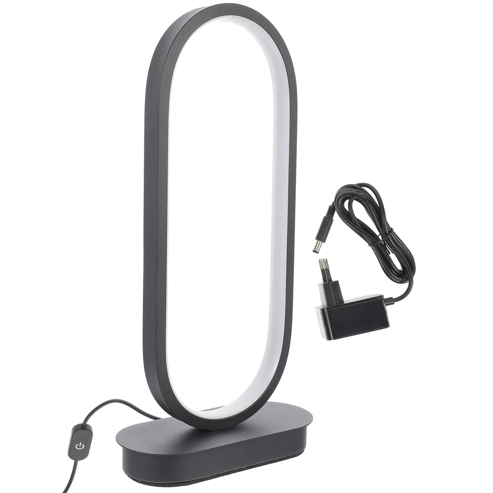 Oval Table Lamp LED Touch Control Desk Light Adjustable Table Lamp (EU Plug)