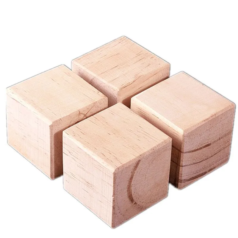 2pcs Wood Block for Lifting Furniture Household Furniture Raisers Wood Pad for Sofa Bed Chair Table