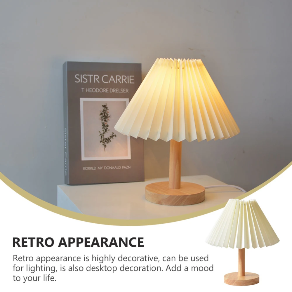 1pc Retro Skirt Shape Night Lamp Decorative Night Light Bedroom Table Lamp