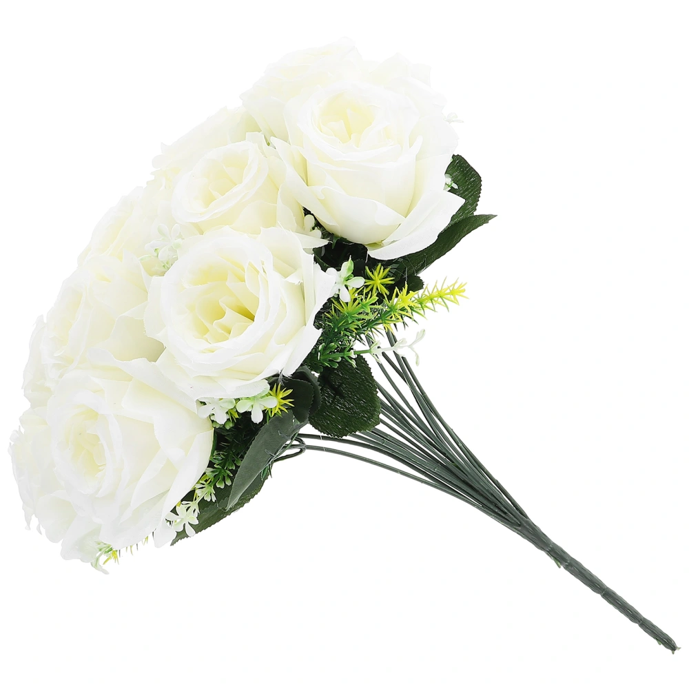 Artificial Flowers for Cemetery Memorial Fake Flower Bouquet for Grave