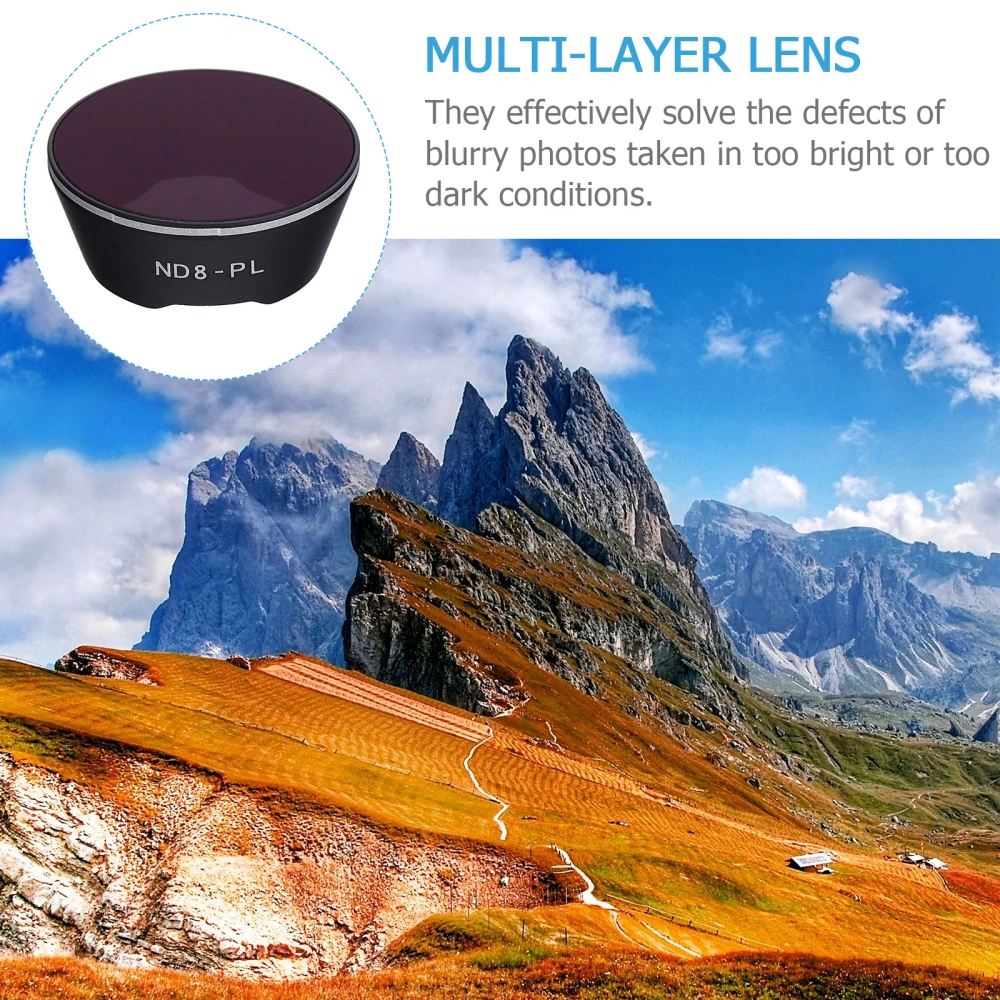 1pc Practical External Lens Filter Two-in-one Filter Compatible with FPV