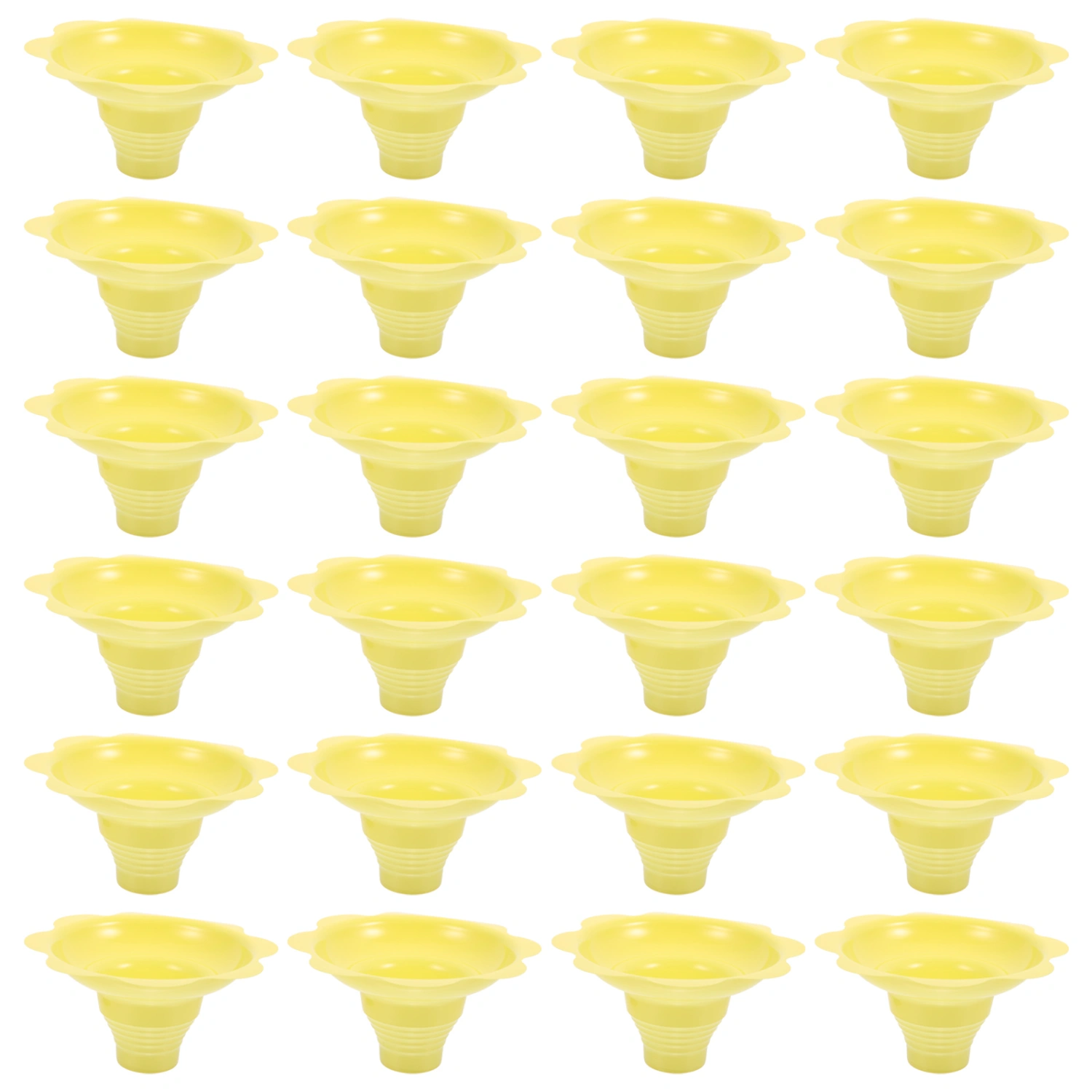 50pcs Disposable Yogurt Cups Multipurpose Snow Cone Cups for Ice Cream Smoothie