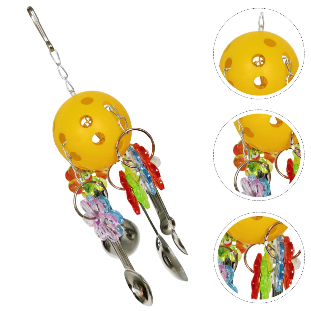 Hanging Parrot Toy Chewing Toy Pendant Cage Pendant for Parrots Playing