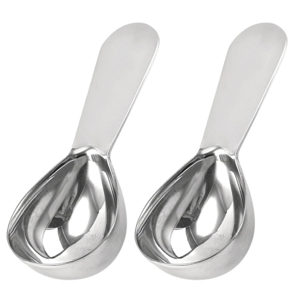 2pcs Coffee Measuring Spoon Stainless Steel Measuring Spoon Kitchen Tools 15ml