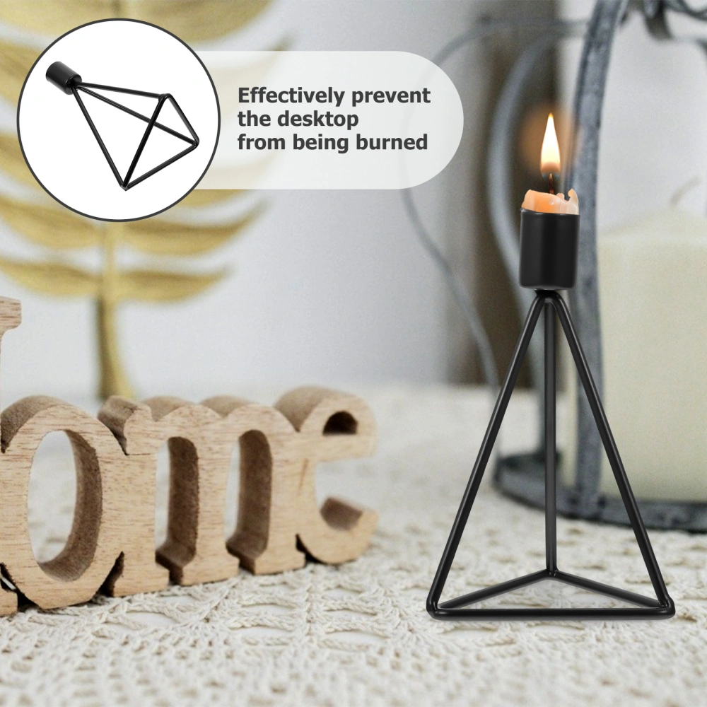 1pc Metal Tripod Desktop Decoration Simple Tripod Candle Stand Decoration