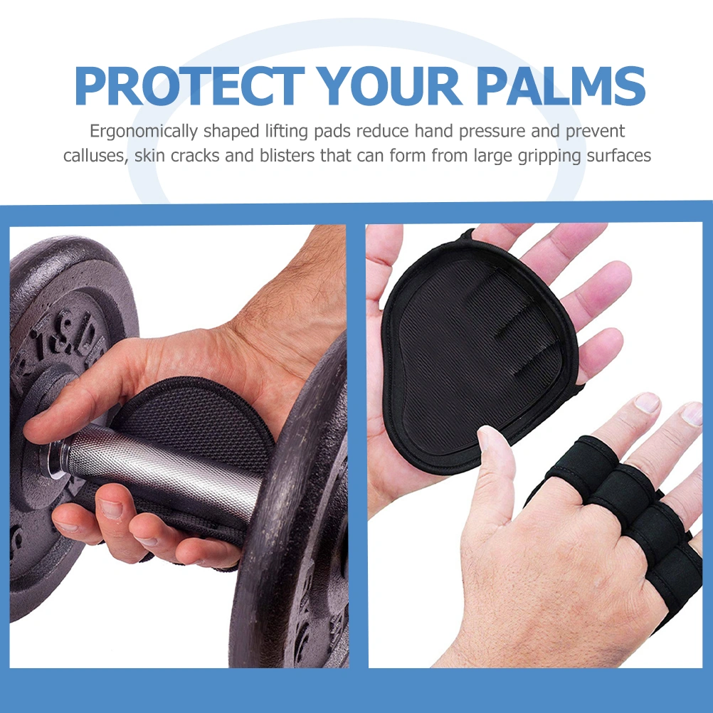1 Pair Sports Gym Gloves Lifting Palm Protector Lifting Palm Pads Men Lifting Supplies