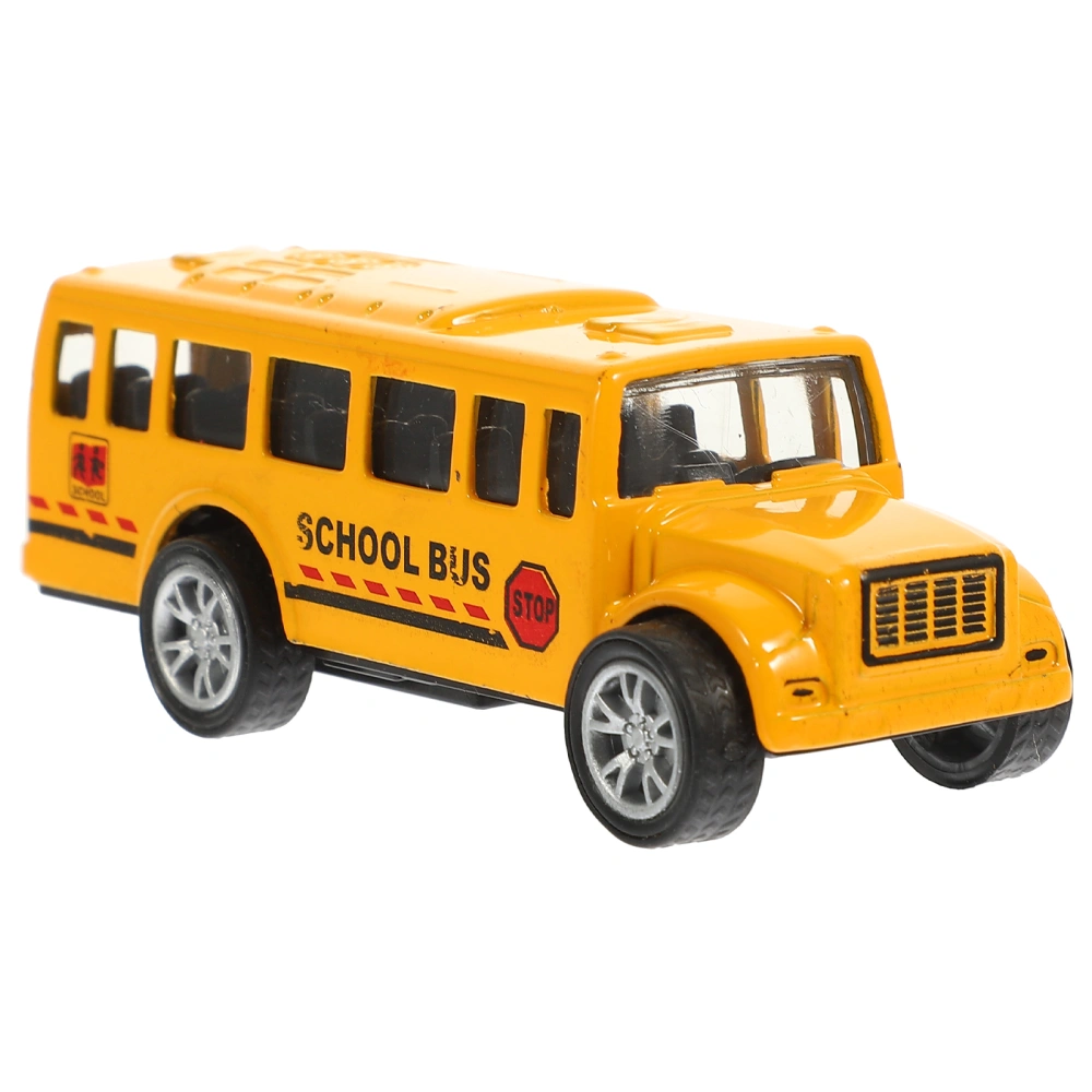 Inertia Bus Model Lifelike Bus Toy Learning Car Toy Realistic Simulated Bus Bus Model for Kids