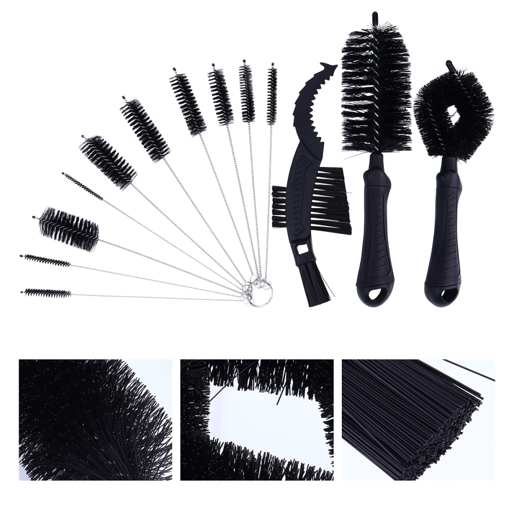 13pcs Bike Cleaning Tool Brush Mechanical Cleaning Nylon Strip Brush Set