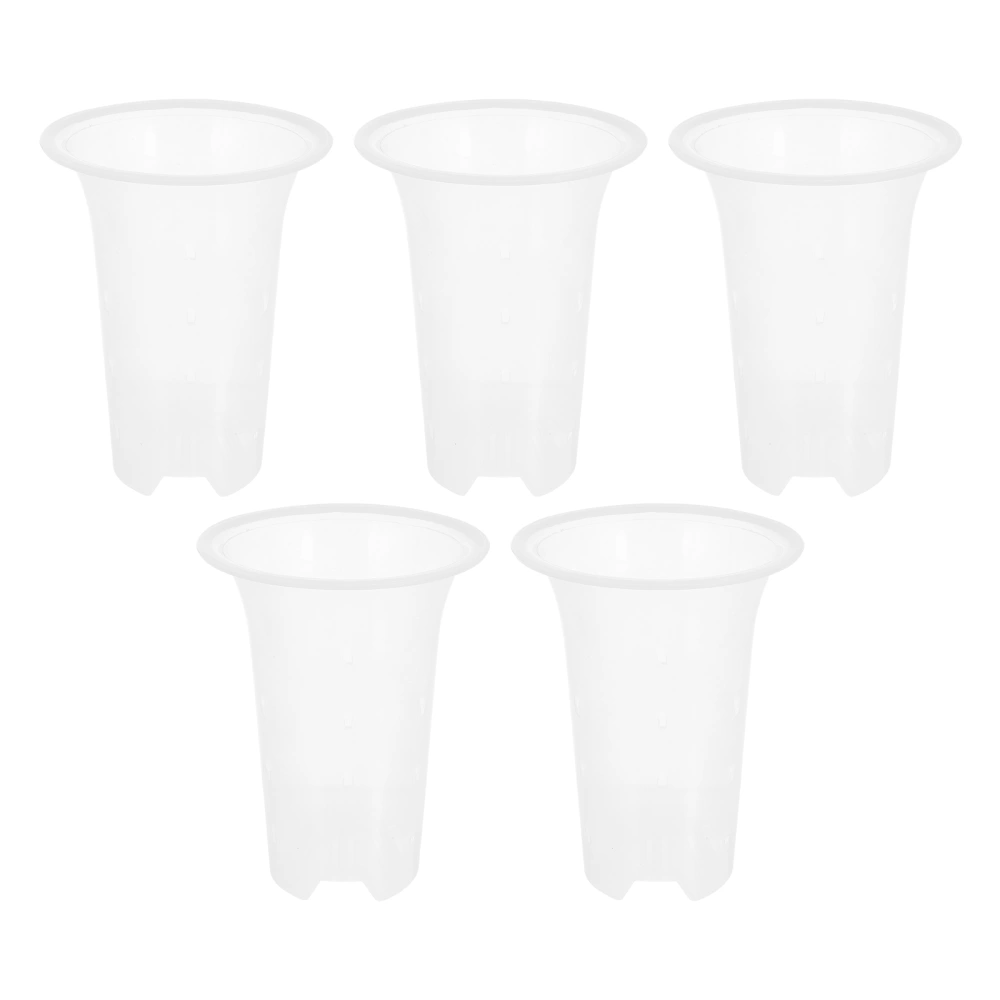 5pcs Orchid Planting Pots Durable Gardening Flowerpots Plastic Planting Pots