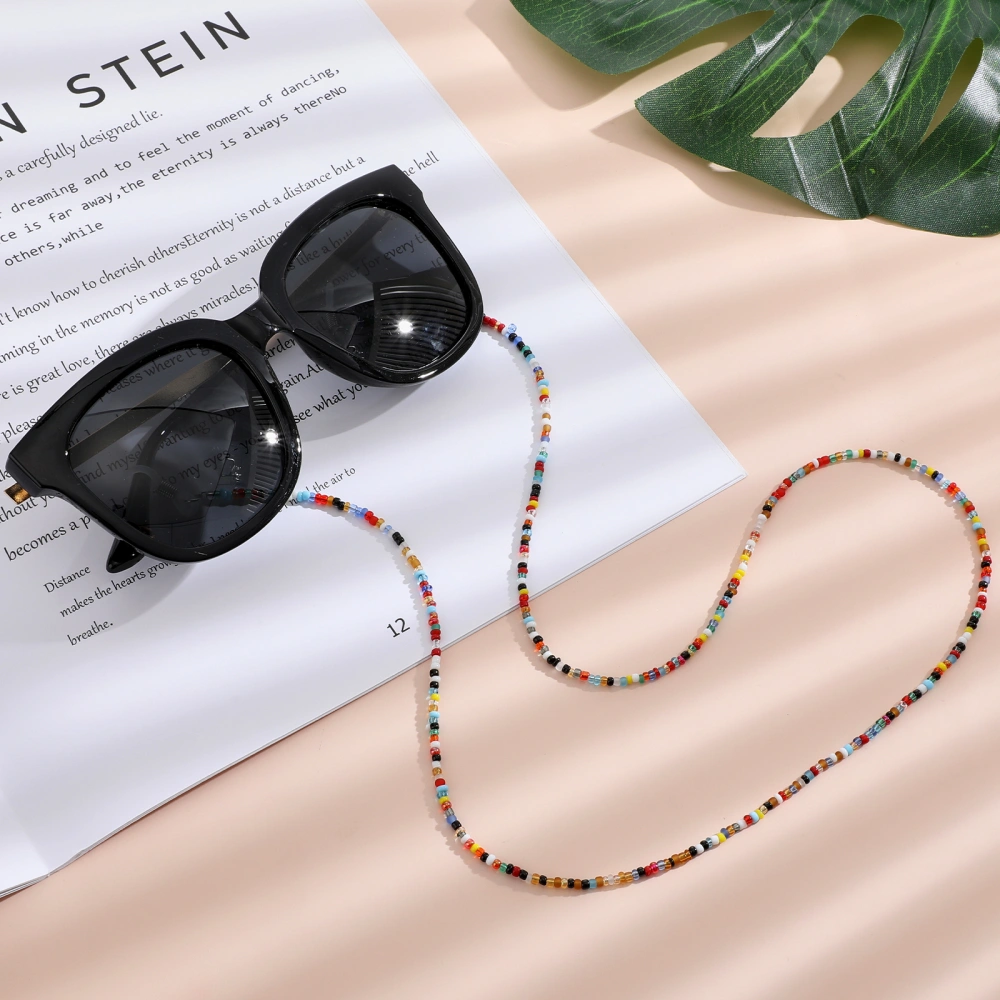 2pcs Eyeglass Chains Colorful Beads Sunglasses Retainer NecklaceStrap Eyewear Lanyard Beaded Chains