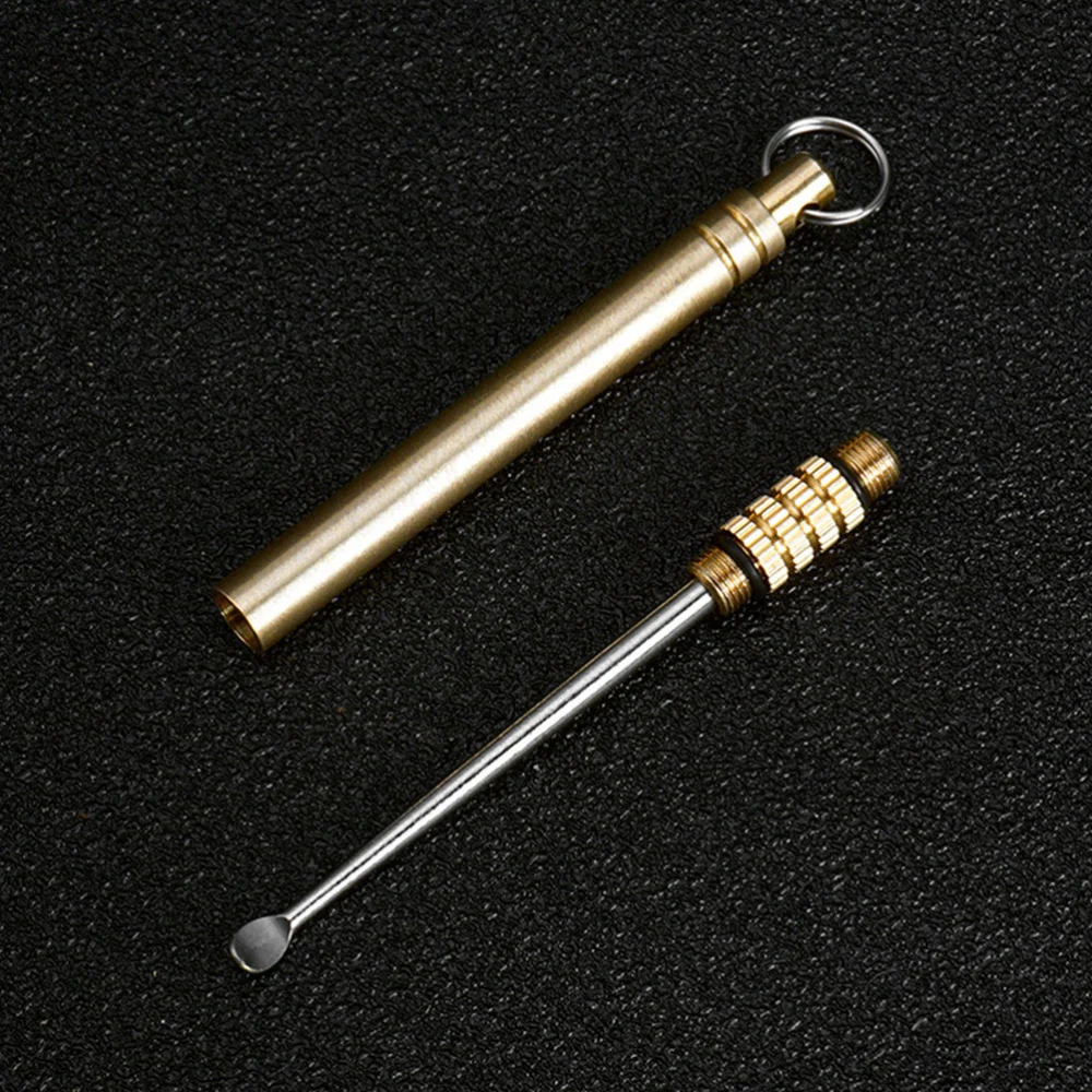 Ear Wax Removal Tool Titanium Alloy Earpick Cleaner Portable Ear Spoon