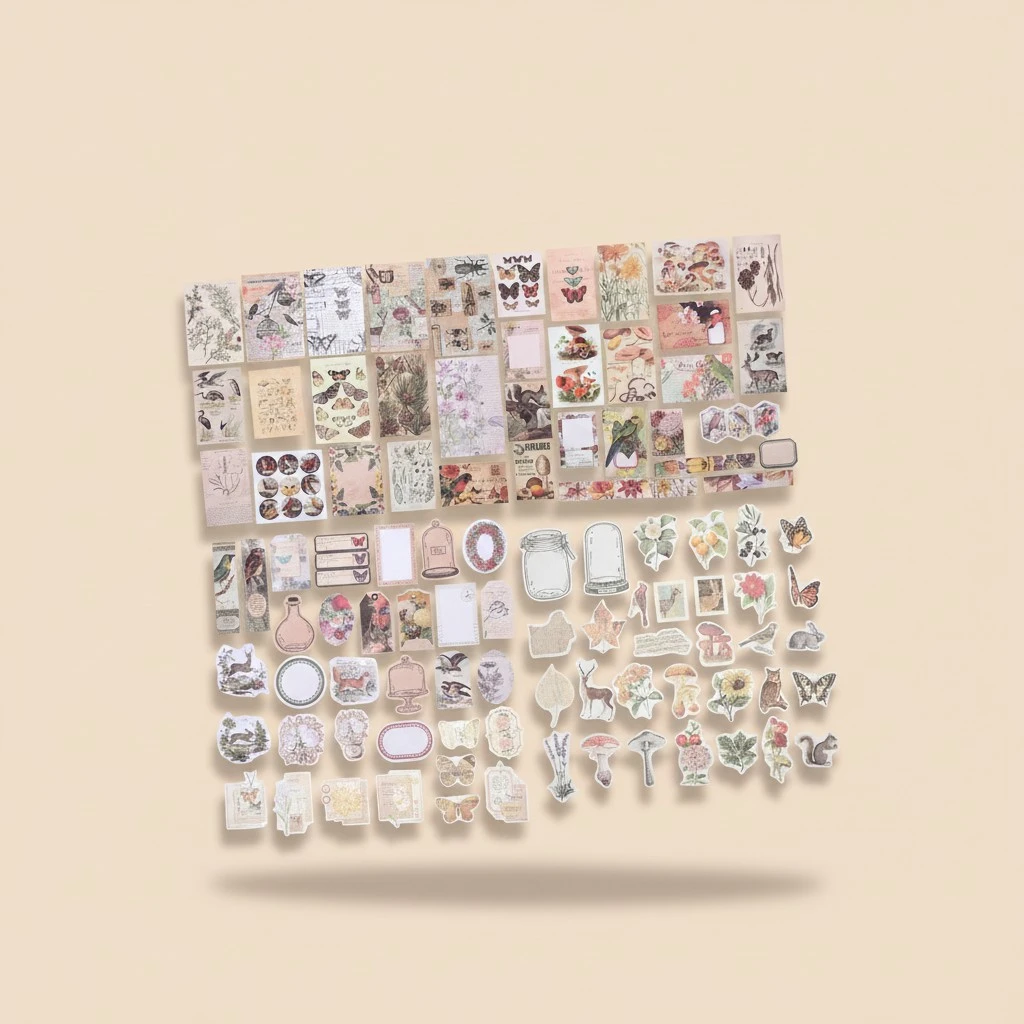 1 box of Decorative Planner Sticker DIY Journal Decals Adhesive Scrapbook Decor