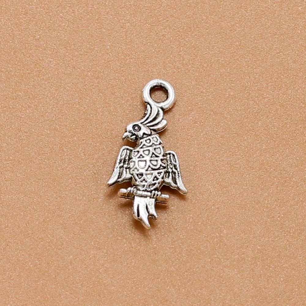 20pcs Alloy Woodpecker Pendants Charms DIY Jewelry Making Accessory for Necklace Bracelet (Antique Silver)