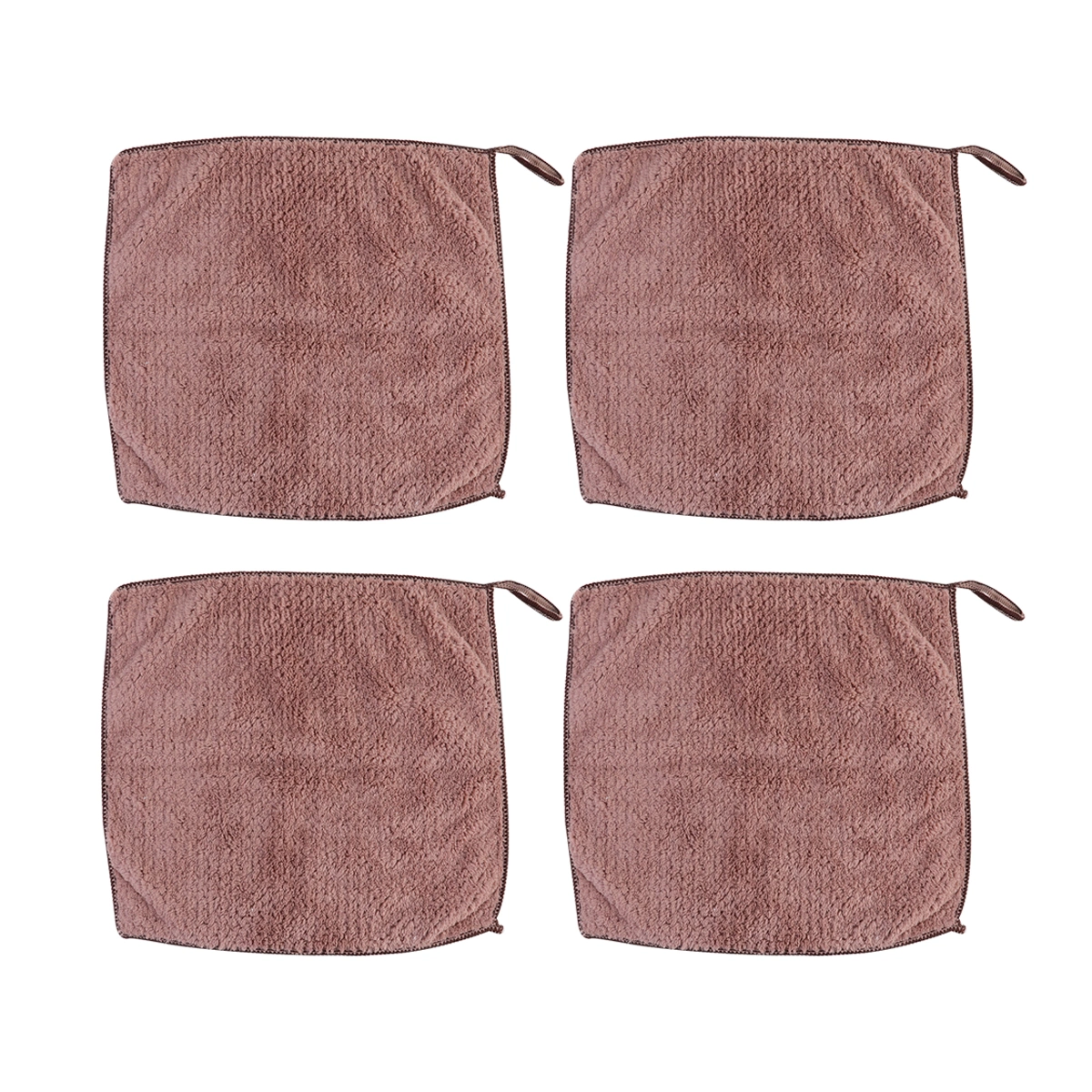 4PCS Face Washing Towel Exfoliator Mini Nonwovens Washcloth Square Facial Towel for Home Bathroom