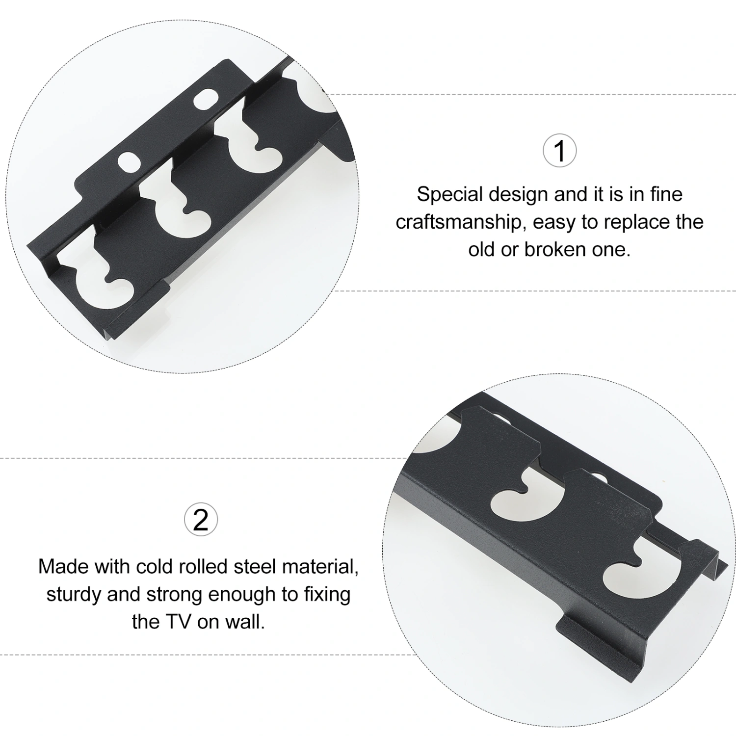 2 Sets Sturdy TV Wall Mount Practical TV Mount Durable LCD TV Wall Mount