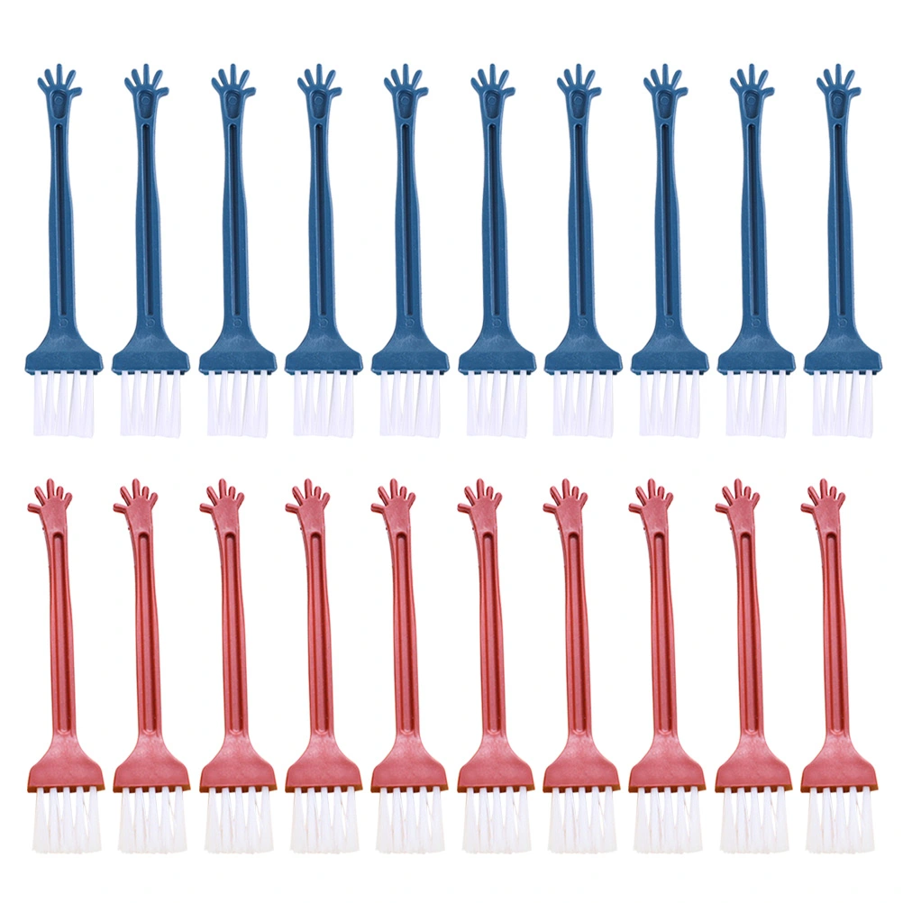 40pcs Five-finger Shape Mini Brushes Computer Cleaner Keyboard Dust Brush Digital Products Cleaning Tool (Random Color)