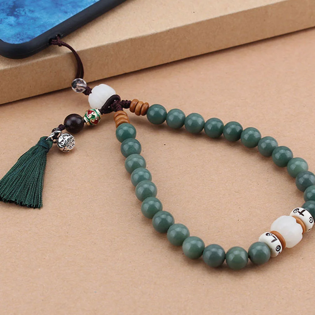 Bodhi Phone Strap Retro Vintage Ethnic Cell Phone Chain Anti-lost Phone Strap Wrist Rope