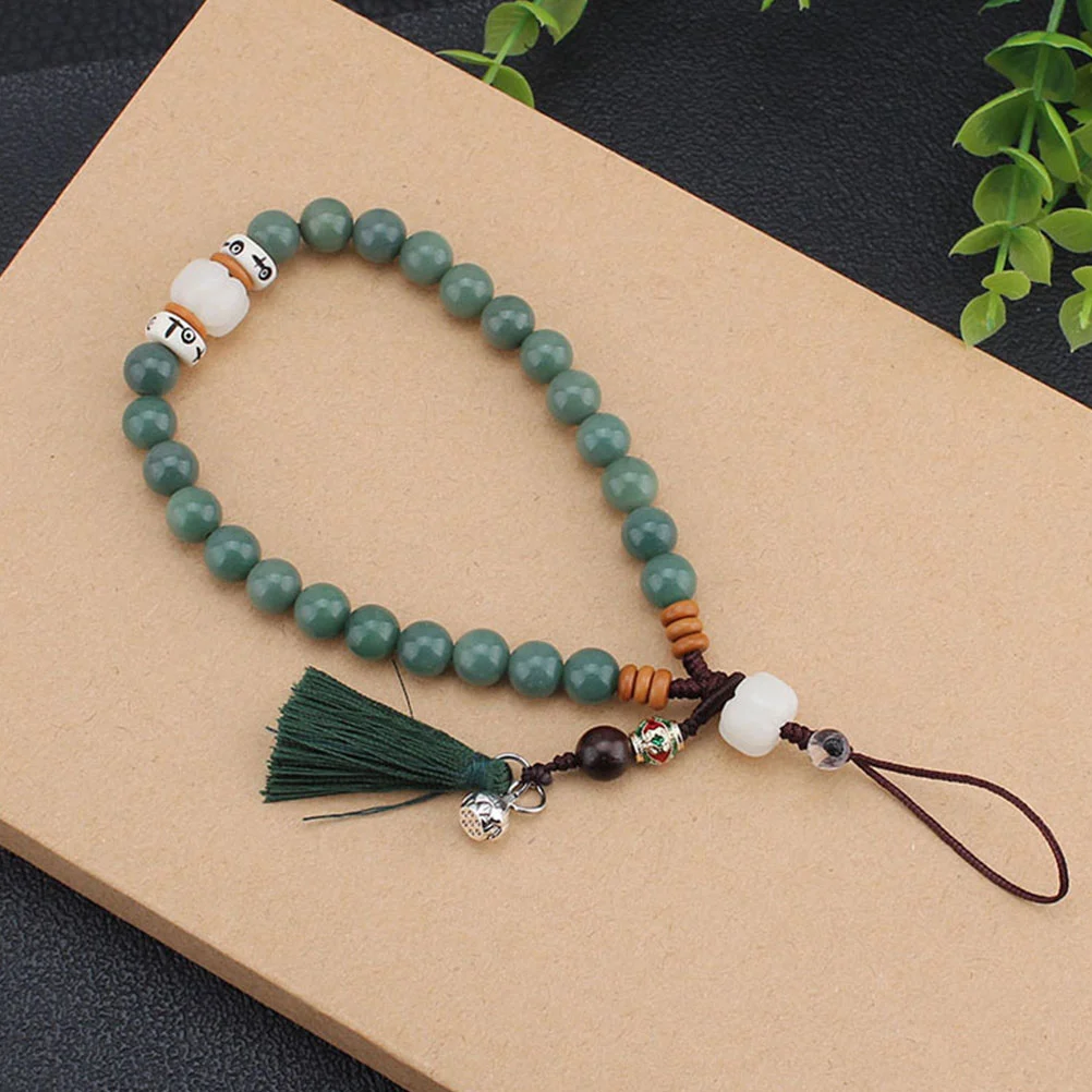 Bodhi Phone Strap Retro Vintage Ethnic Cell Phone Chain Anti-lost Phone Strap Wrist Rope