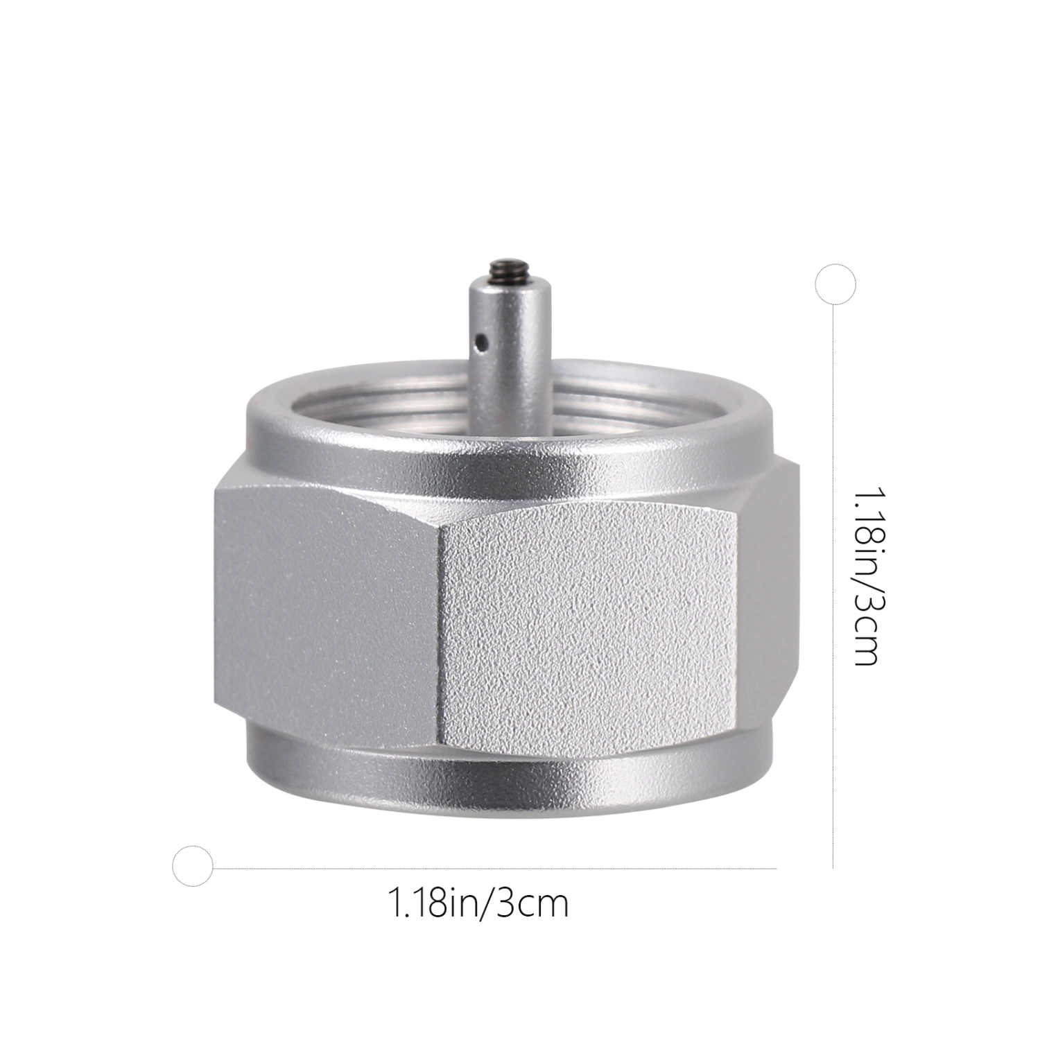 Gas Tank  Conversion Connector Aluminum Stove Adaptor Propane Refill Adapter
