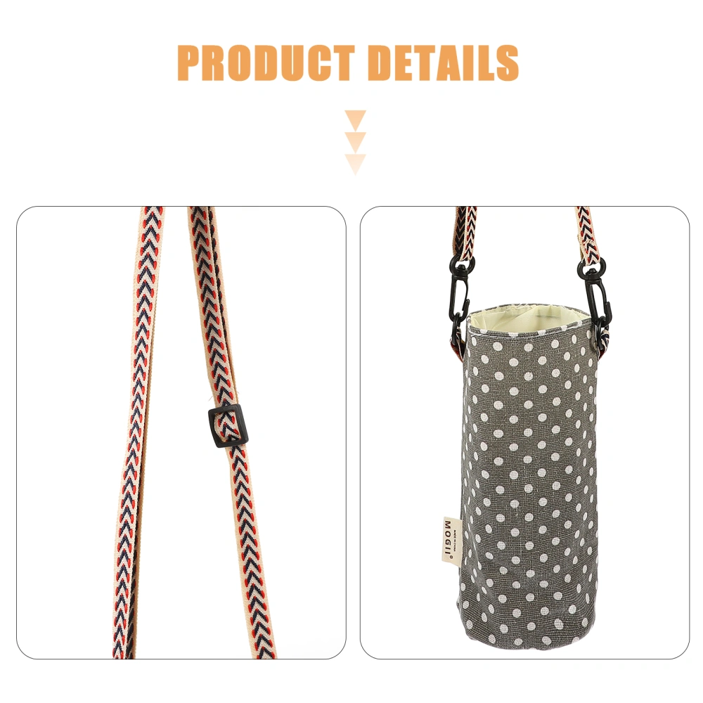 Water Bottle Carrier Reusable Water Bottle Bag Simple Water Bottle Cover with Strap