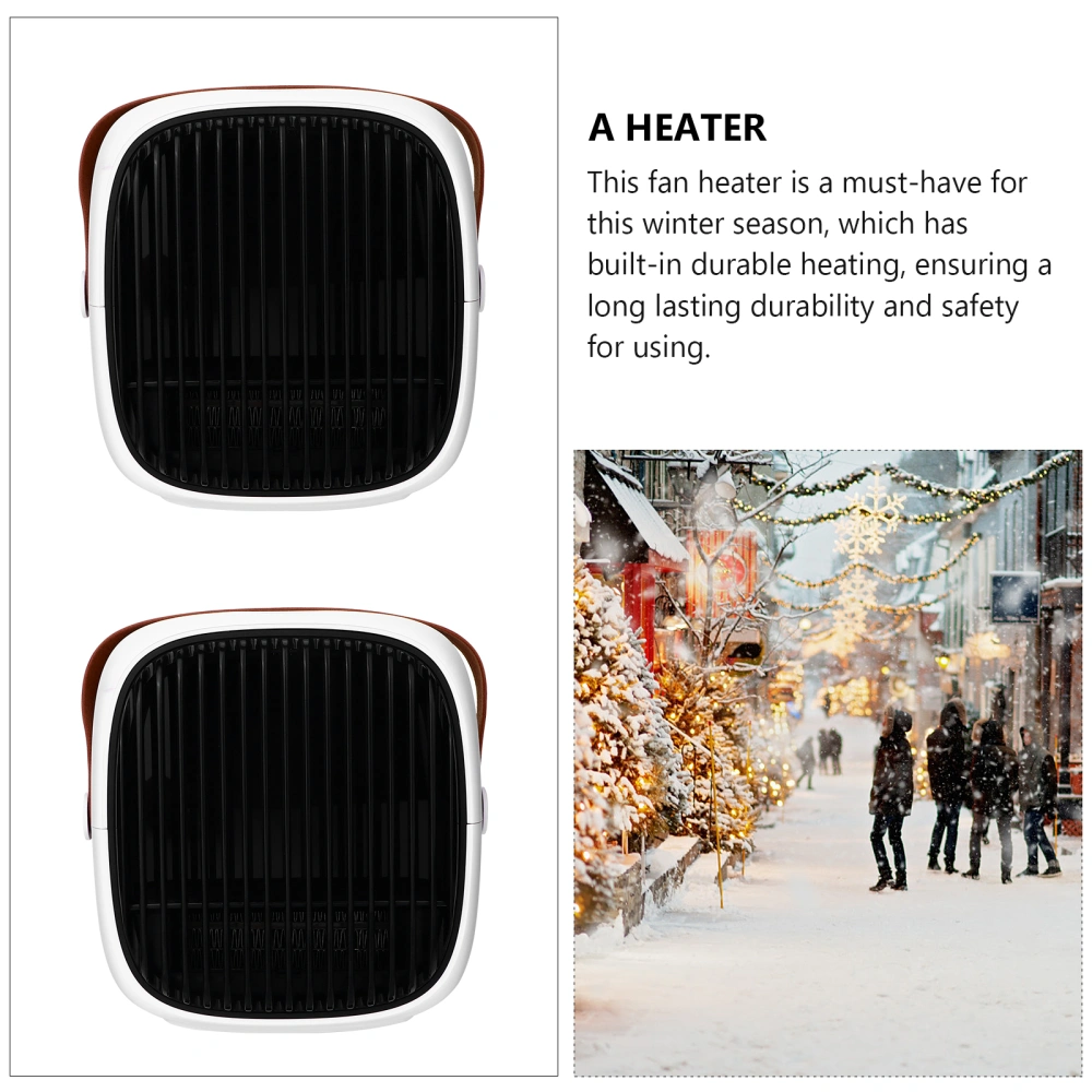 1pc Tabletop Heater Household Heating Machine Portable Mini Heater (US Plug)