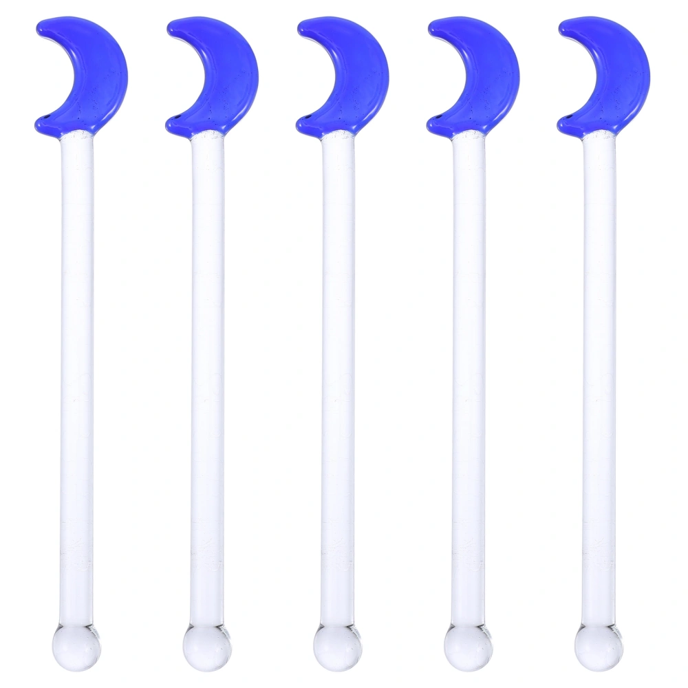 5pcs Moon Pattern Drink Stirrers Cocktail Stirrers for Birthday Wedding Party