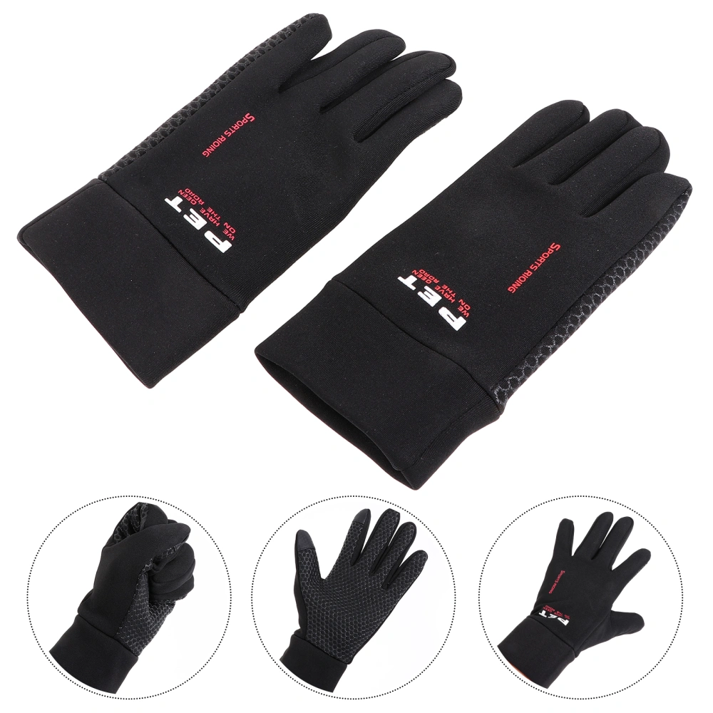 1 Pair Outdoor Winter Gloves Warm Anti-Slip Climbing Gloves Cycling Gloves