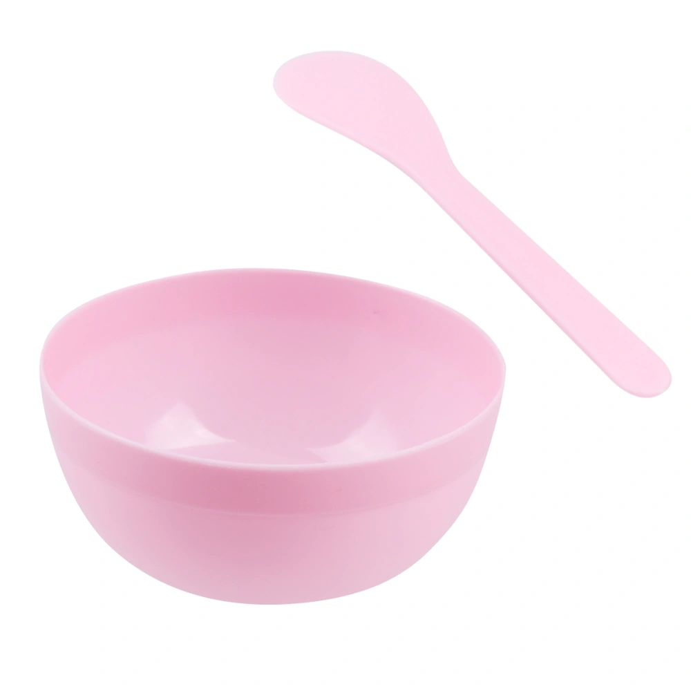 10pcs Crystal Mud Mixing Bowls Multi-use Plastic Bowls DIY Crystal Soil Supplies for Kids Girls with 10pcs Spoons (Pink)