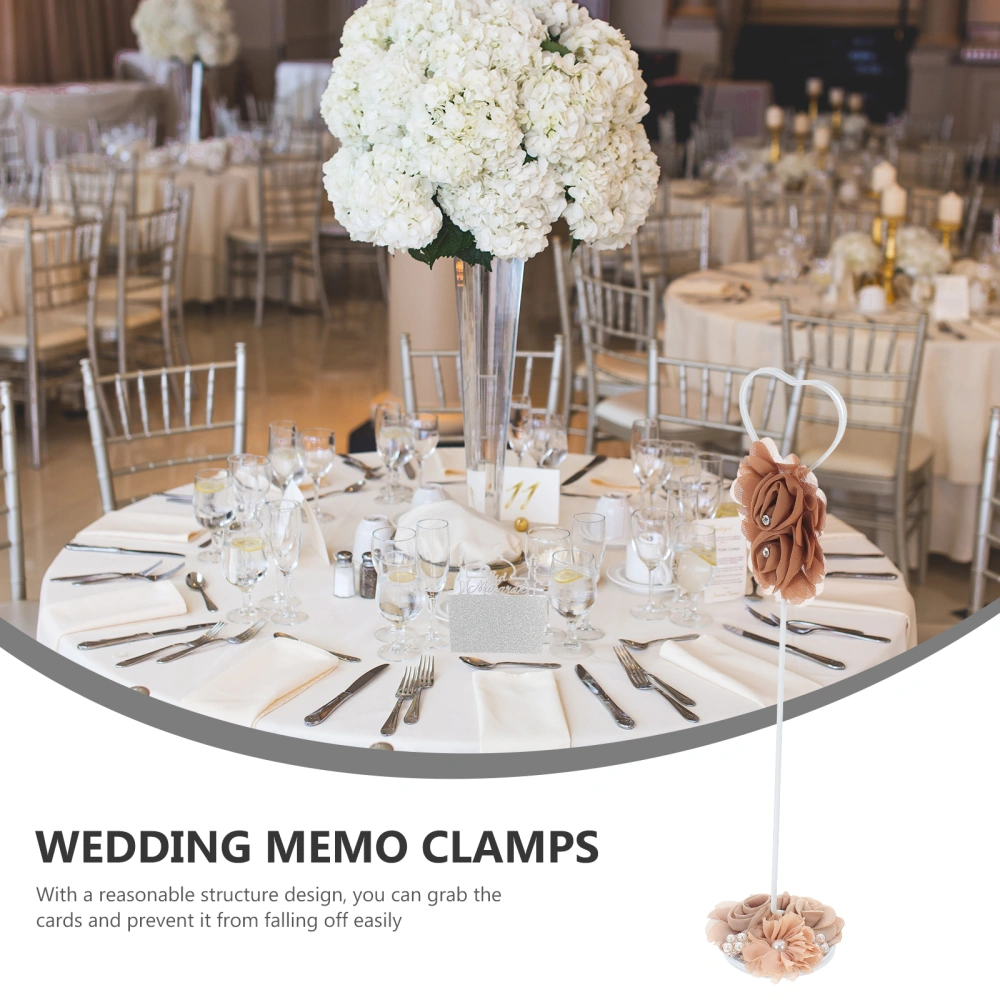 Wedding Memo Stand Vertical Photo Holder Message Note Clamp Party Accessory