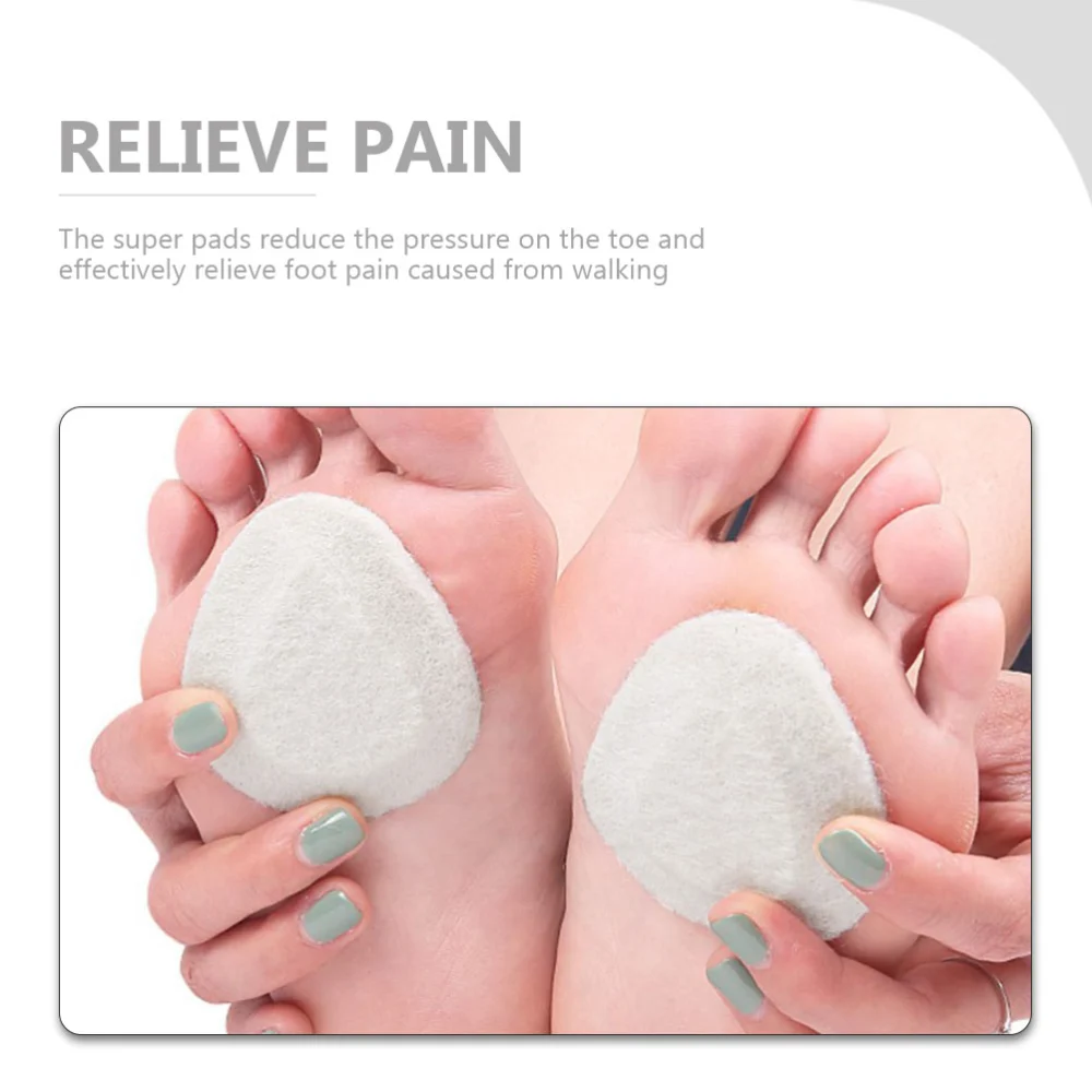 2 Pairs Metatarsal Pads Felt Front Foot Pads High Heels Insert Felt Shoe Cushion