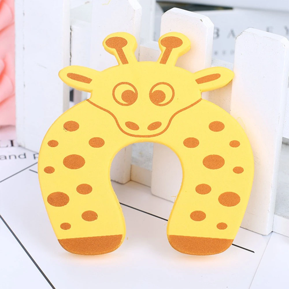 14 Pcs Child Safety Door Anti-pinch Hand Door Stopper Cartoon Animal Style Door Safety Door Stopper (Red Ladybug, Yellow Tiger, Yellow Giraffe, Green Butterfly, Coffee Monkey, Blue Seal, White Cow Style)