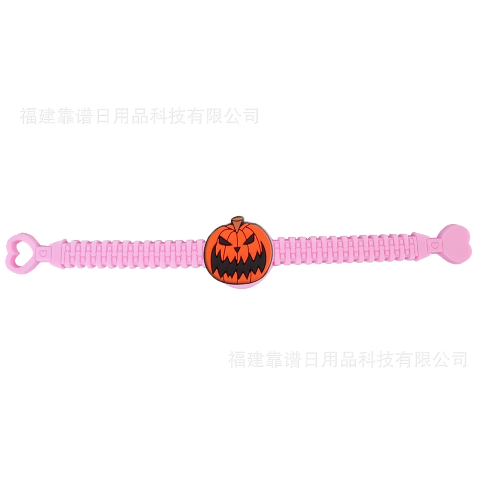 10pcs Detachable Kids Bracelets Halloween Cartoon Wristband Lightweight Halloween Wrist Bands