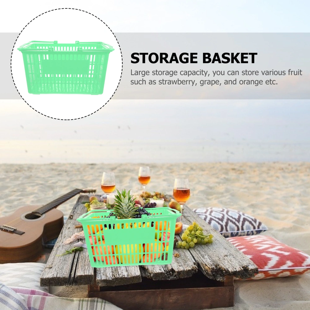 1pc  Supermarket Shopping Basket Practical Shopping Basket Vegetable Storage Basket