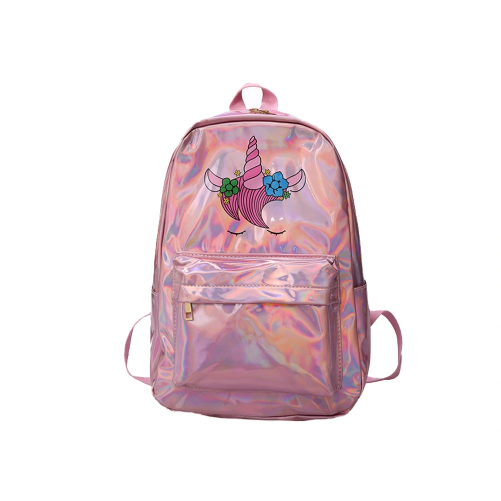 Fashion Embroidery Backpack Students Backpack Casual Students Bookbag Exquisite Travel Bag Pink