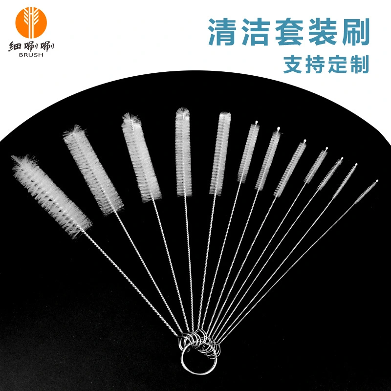 1 Set of Straw Brush Nylon Pipe Tube Cleaner Brush Portable Straw Brushes Pipe Brushes