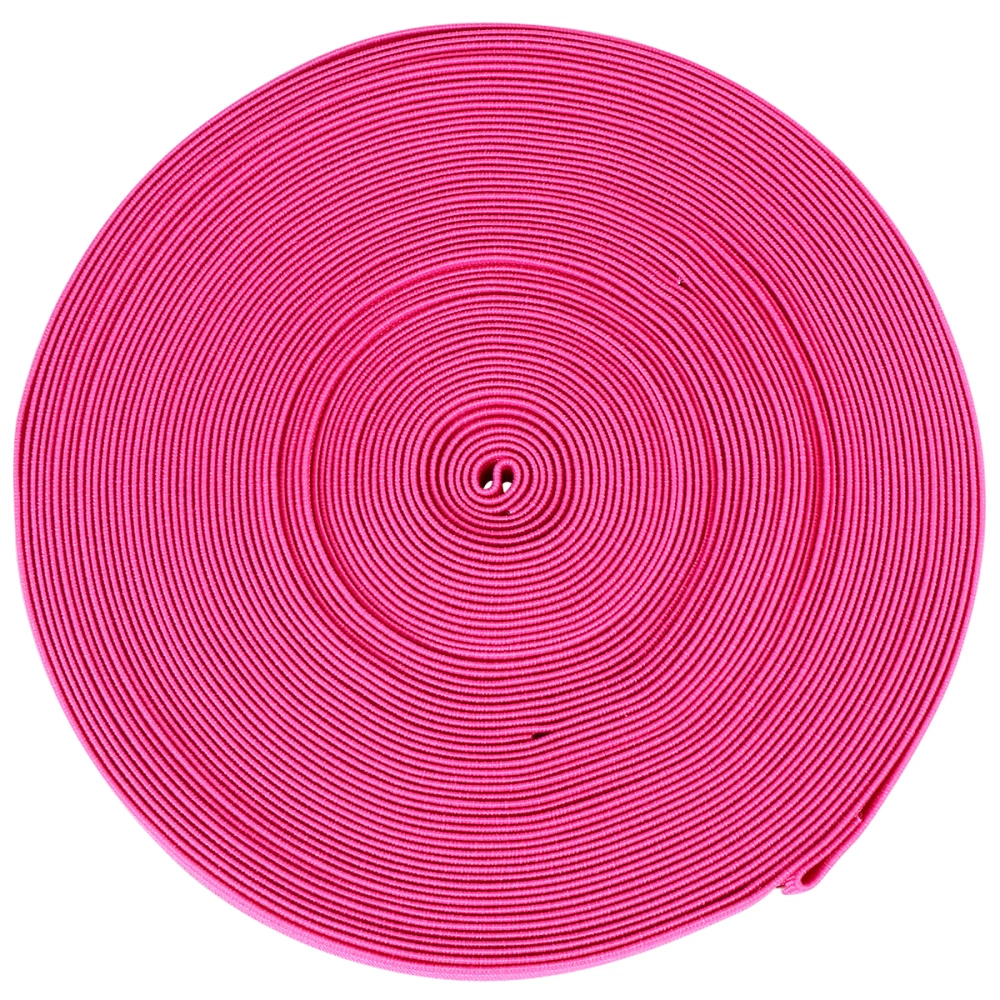 1 Roll Precise Shoes Elastic Band DIY Elastic Band Shoes Accessory Thickened Plain Elastic Band (1.5cm Width, 16m/Roll, Rosy)